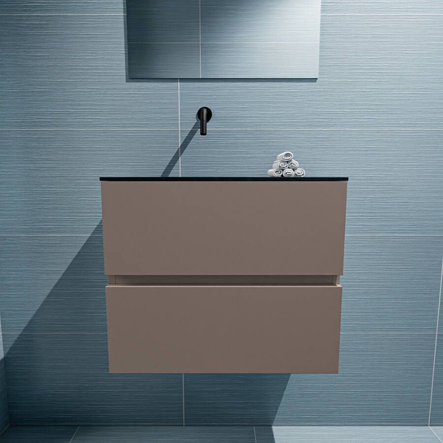 Mondiaz Ada fonteinmeubel 60cm Smoke Lex wastafel Urban links zonder kraangat