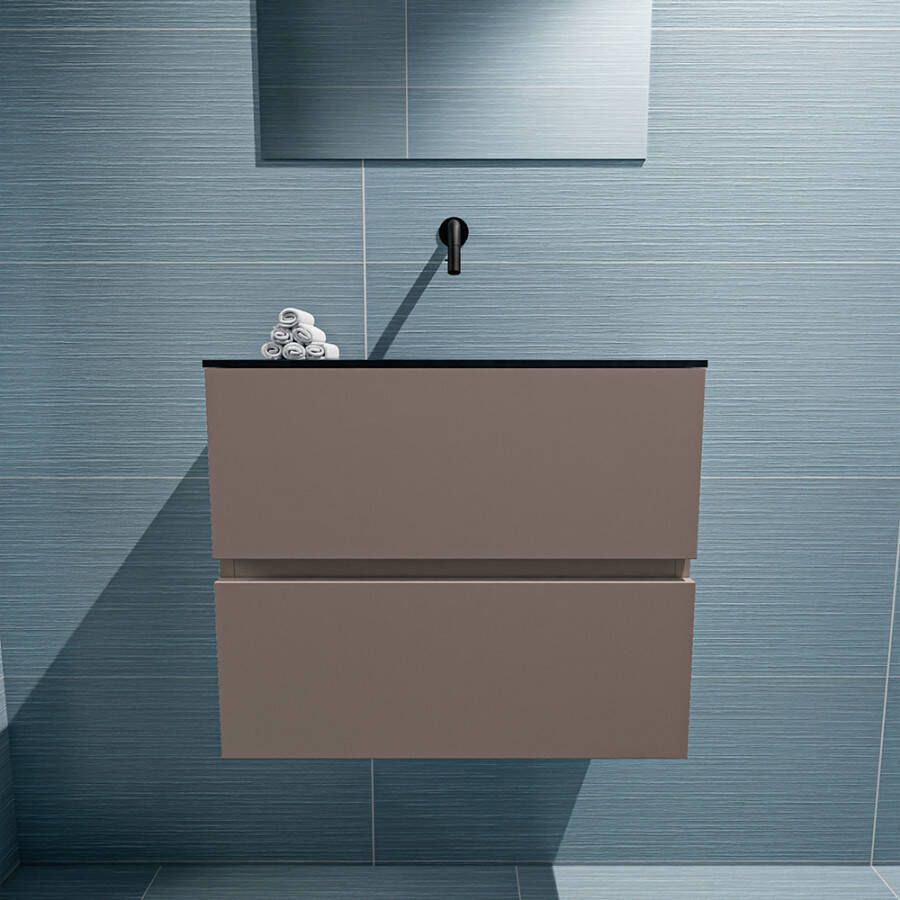 Mondiaz Ada fonteinmeubel 60cm Smoke Lex wastafel Urban midden zonder kraangat