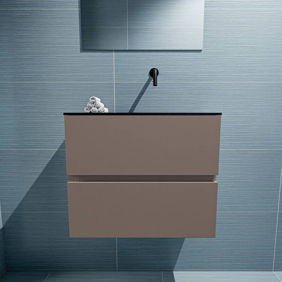 Mondiaz Ada fonteinmeubel 60cm Smoke Lex wastafel Urban rechts zonder kraangat
