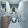 Mondiaz ADA Toiletmeubel 60x30x50cm met 0 kraangaten 2 lades smoke mat Wastafel Lex rechts Solid Surface Zwart FK75342154 - Thumbnail 5