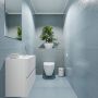 Mondiaz ADA Toiletmeubel 60x30x50cm met 1 kraangaten 2 lades talc mat Wastafel Lex rechts Solid Surface Wit FK75341718 - Thumbnail 4