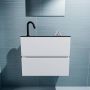 Mondiaz ADA Toiletmeubel 60x30x50cm met 1 kraangaten 2 lades talc mat Wastafel Lex links Solid Surface Zwart FK75342064 - Thumbnail 4