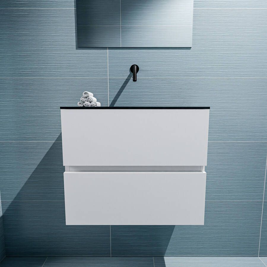 Mondiaz Ada fonteinmeubel 60cm Talc Lex wastafel Urban midden zonder kraangat