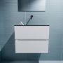 Mondiaz ADA Toiletmeubel 60x30x50cm met 0 kraangaten 2 lades talc mat Wastafel Lex midden Solid Surface Zwart FK75342063 - Thumbnail 4
