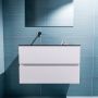 Mondiaz ADA Toiletmeubel 80x30x50cm met 0 kraangaten 2 lades cale mat Wastafel Lex links Solid Surface Zwart FK75342303 - Thumbnail 4