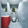 Mondiaz ADA Toiletmeubel 80x30x50cm met 0 kraangaten 2 lades fire mat Wastafel Lex links Solid Surface Wit FK75341897 - Thumbnail 4
