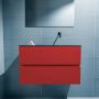 Mondiaz ADA Toiletmeubel 80x30x50cm met 0 kraangaten 2 lades fire mat Wastafel Lex rechts Solid Surface Zwart FK75342247 - Thumbnail 4