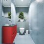 Mondiaz ADA Toiletmeubel 80x30x50cm met 0 kraangaten 2 lades fire mat Wastafel Lex rechts Solid Surface Zwart FK75342247 - Thumbnail 5