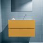 Mondiaz ADA Toiletmeubel 80x30x50cm met 0 kraangaten 2 lades ocher mat Wastafel Lex rechts Solid Surface Wit FK75341870 - Thumbnail 4