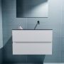 Mondiaz ADA Toiletmeubel 80x30x50cm met 0 kraangaten 2 lades talc mat Wastafel Lex rechts Solid Surface Zwart FK75342073 - Thumbnail 4