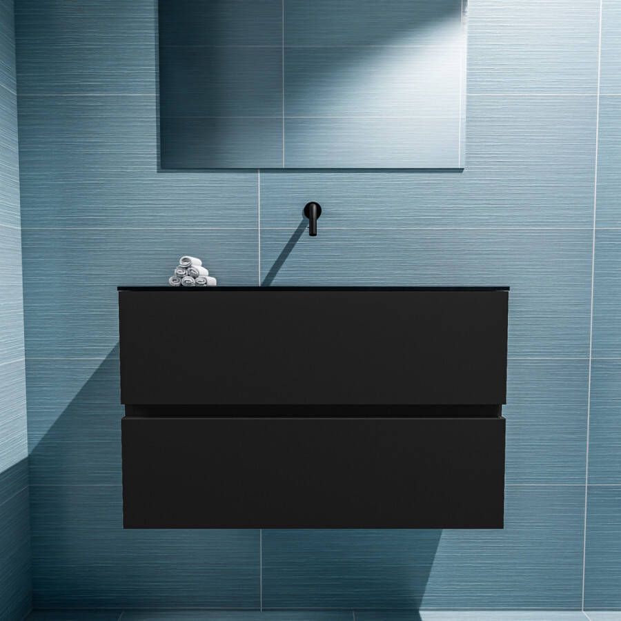 Mondiaz Ada fonteinmeubel 80cm Urban Lex wastafel Urban midden zonder kraangat