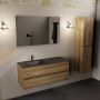 Mondiaz AIVY 120cm badmeubel Chai wastafel Urban solid surface links 1 kraangat met spiegel (AI-351631URBAN-SI AI-M120CHLI AI-S120X71) - Thumbnail 4