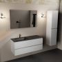 Mondiaz AIVY 120cm badmeubel Talc wastafel Urban solid surface links 1 kraangat met spiegel (AI-351631URBAN-SI AI-M120TALI AI-S120X71) - Thumbnail 4