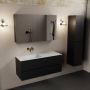 Mondiaz AIVY 120cm badmeubel Urban wastafel Talc solid surface links zonder kraangat met spiegelkast (AI-351631TALC-NO AI-M120URLI AI-C120URMI) - Thumbnail 4