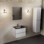 Mondiaz AIVY 60cm badmeubel Talc wastafel Urban solid surface midden 1 kraangat met spiegel (AI-351111URBAN-SI AI-M60TAMI AI-S60X70) - Thumbnail 4