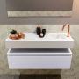 Mondiaz ANDOR Toiletmeubel 100x30x30cm met 1 kraangaten 1 lades cale mat Wastafel Lex rechts Solid Surface Wit FK75343354 - Thumbnail 4