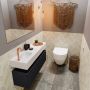 Mondiaz ANDOR Toiletmeubel 100x30x30cm met 1 kraangaten 1 lades urban mat Wastafel Lex links Solid Surface Wit FK75343149 - Thumbnail 5