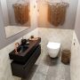 Mondiaz ANDOR Toiletmeubel 100x30x30cm met 1 kraangaten 1 lades urban mat Wastafel Lex links Solid Surface Zwart FK75343497 - Thumbnail 4