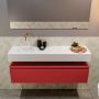 Mondiaz ANDOR Toiletmeubel 120x30x30cm met 0 kraangaten 1 lades fire mat Wastafel Lex links Solid Surface Wit FK75343301 - Thumbnail 4