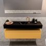Mondiaz ANDOR Toiletmeubel 120x30x30cm met 1 kraangaten 1 lades ocher mat Wastafel Lex midden Solid Surface Zwart FK75343617 - Thumbnail 4