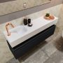Mondiaz ANDOR Toiletmeubel 120x30x30cm met 1 kraangaten 1 lades urban mat Wastafel Lex links Solid Surface Wit FK75343155 - Thumbnail 3