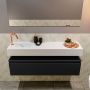Mondiaz ANDOR Toiletmeubel 120x30x30cm met 1 kraangaten 1 lades urban mat Wastafel Lex links Solid Surface Wit FK75343155 - Thumbnail 4