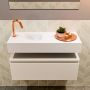 Mondiaz ANDOR Toiletmeubel 80x30x30cm met 1 kraangaten 1 lades linen mat Wastafel Lex links Solid Surface Wit FK75343317 - Thumbnail 4