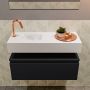 Mondiaz ANDOR Toiletmeubel 80x30x30cm met 1 kraangaten 1 lades urban mat Wastafel Lex links Solid Surface Wit FK75343143 - Thumbnail 4