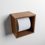 Mondiaz Easy Toiletrolhouder CUBE 160 solid surface 16x16cm kleur Rust. Geschikt voor op en inbouw. - Thumbnail 3