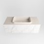 Mondiaz ERIN 100cm badmeubelset onderkast kleur carrara met 1 lade Wastafel RIDGE midden 1 kraangat kleur Linen ERIN12962 - Thumbnail 4