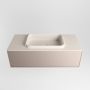 Mondiaz ERIN 100cm badmeubelset onderkast kleur Smoke met 1 lade Wastafel RIDGE midden 1 kraangat kleur Linen ERIN12418 - Thumbnail 5