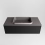 Mondiaz ERIN 100cm badmeubelset onderkast kleur Urban met 1 lade Wastafel RIDGE midden 1 kraangat kleur Dark grey ERIN11534 - Thumbnail 4
