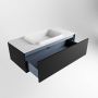 Mondiaz ERIN 100cm badmeubelset onderkast kleur Urban met 1 lade Wastafel RIDGE midden 1 kraangat kleur Talc ERIN10038 - Thumbnail 5