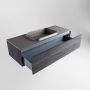 Mondiaz ERIN 120cm badmeubelset onderkast kleur Antracite met 1 lade Wastafel RIDGE midden 1 kraangat kleur Dark grey ERIN12014 - Thumbnail 5