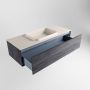 Mondiaz ERIN 120cm badmeubelset onderkast kleur Antracite met 1 lade Wastafel RIDGE midden zonder kraangaten kleur Linen ERIN12759 - Thumbnail 5