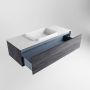 Mondiaz ERIN 120cm badmeubelset onderkast kleur Antracite met 1 lade Wastafel RIDGE midden zonder kraangaten kleur Talc ERIN10515 - Thumbnail 5