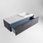 Mondiaz ERIN 120cm badmeubelset onderkast kleur Antracite met 1 lade Wastafel RIDGE rechts 1 kraangat kleur Talc ERIN10520 - Thumbnail 5