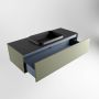 Mondiaz ERIN 120cm badmeubelset onderkast kleur Army met 1 lade Wastafel RIDGE midden zonder kraangaten kleur Urban ERIN11025 - Thumbnail 5