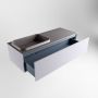 Mondiaz ERIN 120cm badmeubelset onderkast kleur Cale met 1 lade Wastafel RIDGE links 1 kraangat kleur Dark grey ERIN11709 - Thumbnail 5