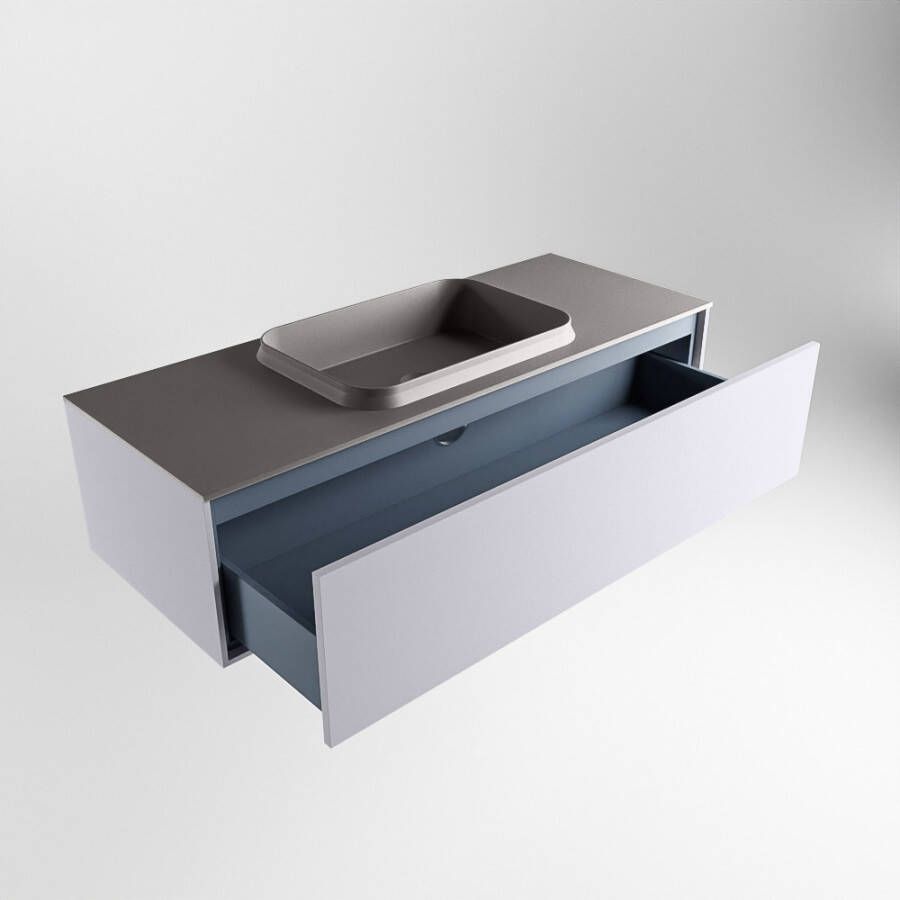 Mondiaz Erin badmeubel 120cm Cale Ridge wastafel Dark Grey Midden zonder kraangat