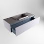 Mondiaz ERIN 120cm badmeubelset onderkast kleur Cale met 1 lade Wastafel RIDGE midden zonder kraangaten kleur Dark grey ERIN11705 - Thumbnail 5