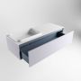 Mondiaz ERIN 120cm badmeubelset onderkast kleur Cale met 1 lade Wastafel RIDGE links zonder kraangaten kleur Talc ERIN10210 - Thumbnail 5