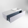 Mondiaz ERIN 120cm badmeubelset onderkast kleur Cale met 1 lade Wastafel RIDGE rechts zonder kraangaten kleur Talc ERIN10211 - Thumbnail 5