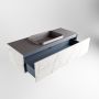 Mondiaz ERIN 120cm badmeubelset onderkast kleur carrara met 1 lade Wastafel RIDGE midden 1 kraangat kleur Dark grey ERIN12218 - Thumbnail 5