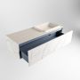 Mondiaz ERIN 120cm badmeubelset onderkast kleur carrara met 1 lade Wastafel RIDGE rechts zonder kraangaten kleur Linen ERIN12965 - Thumbnail 5