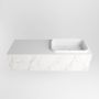 Mondiaz ERIN 120cm badmeubelset onderkast kleur carrara met 1 lade Wastafel RIDGE rechts 1 kraangat kleur Talc ERIN10724 - Thumbnail 4