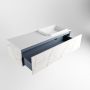 Mondiaz ERIN 120cm badmeubelset onderkast kleur carrara met 1 lade Wastafel RIDGE rechts 1 kraangat kleur Talc ERIN10724 - Thumbnail 5