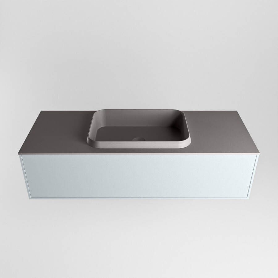 Mondiaz Erin badmeubel 120cm Clay Ridge wastafel Dark Grey Midden met 1 kraangat