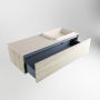 Mondiaz ERIN 120cm badmeubelset onderkast kleur Light brown grey met 1 lade Wastafel RIDGE rechts zonder kraangaten kleur Linen ERIN12863 - Thumbnail 5