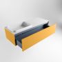 Mondiaz ERIN 120cm badmeubelset onderkast kleur Ocher met 1 lade Wastafel RIDGE links 1 kraangat kleur Talc ERIN10417 - Thumbnail 5